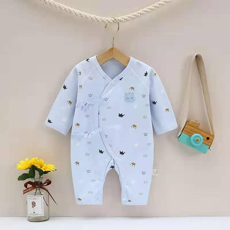 Baby Cartoon Animal Print Bodysuit Baby One Piece Jumpsuit - PrettyKid