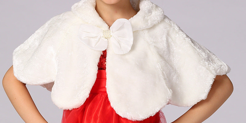 Autumn Winter Toddler Kids' Furry Capes - PrettyKid