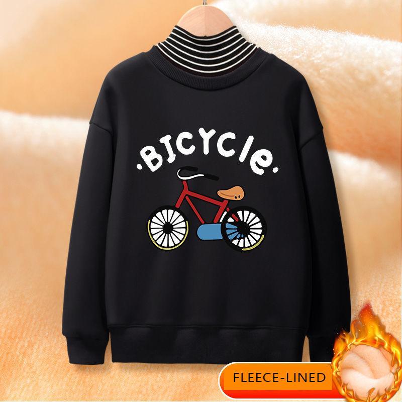 Fleece-lined Turtleneck Sweatshirt for Boy - PrettyKid