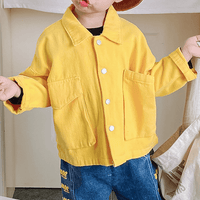 Toddler Kids Boys Girls Solid Color Casual Thin Denim Coat Children's Apparel Wholesale - PrettyKid