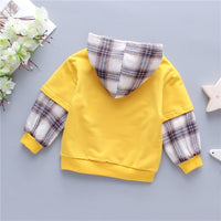 Plaid Hoodie for Children Boy - PrettyKid