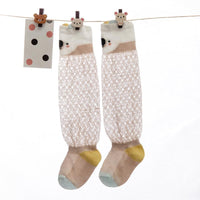 Cartoon Design Knee-High Stockings - PrettyKid