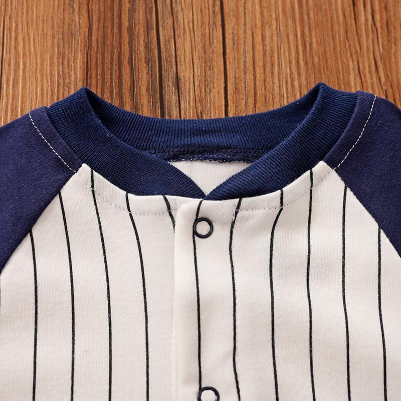 Casual Striped Sports Long-Sleeve Jumpsuit for Baby Children's clothing wholesale - PrettyKid