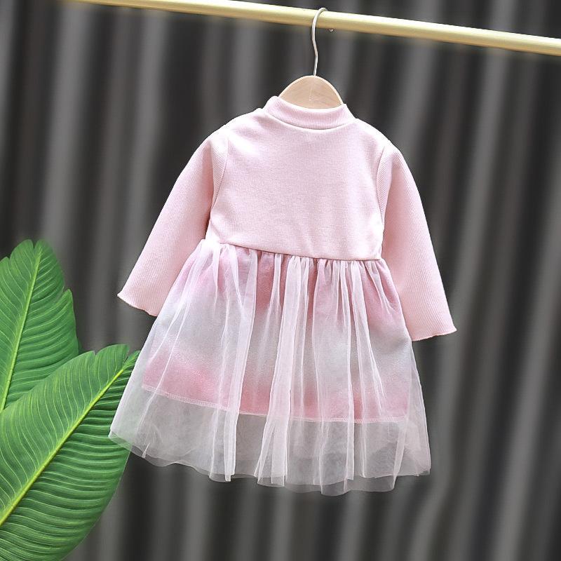 Bowknot Mesh Dress for Toddler Girl - PrettyKid