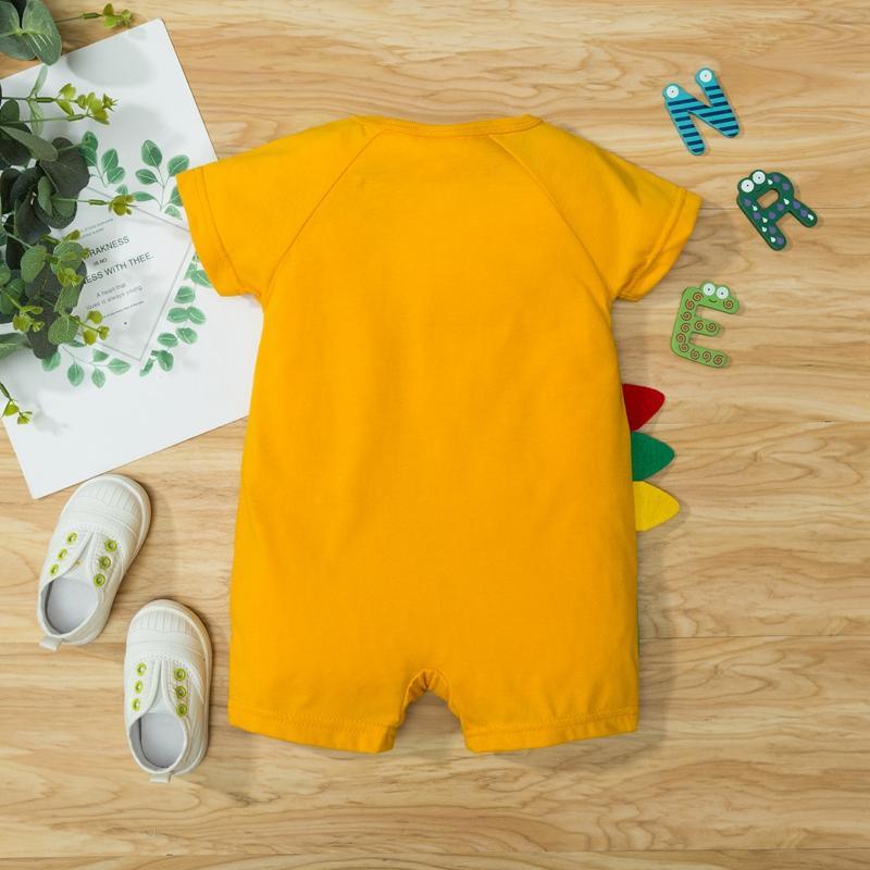 Music Dinosaur Pattern Bodysuit for Baby Boy - PrettyKid