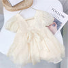 18months-6years Toddler Girl Dresses Girls Bow Princess Dress Baby Short-Sleeved 2022 Summer Dress - PrettyKid