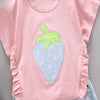 2-piece Strawberry Pattern T-shirt & Shorts for Toddler Girl - PrettyKid
