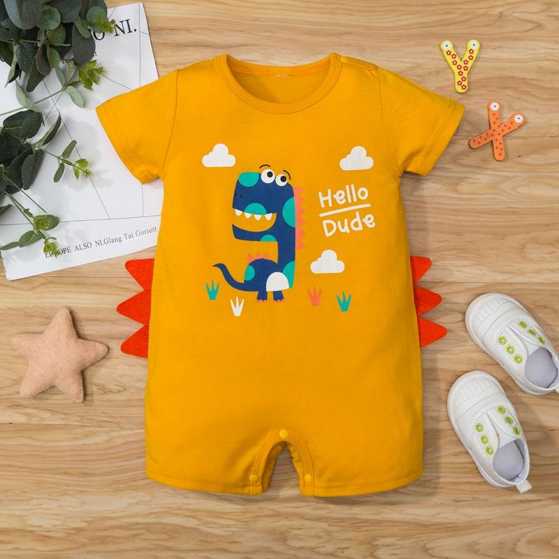 Dinosaur Pattern Bodysuit for Baby - PrettyKid