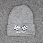 Children's Knitted Hat With Embroidery Design - PrettyKid