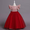 3-12Y Kid Girl Flutter Sleeve Meah Party Dresses Wholesale Girls Fashion Clothes - PrettyKid