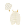 Baby Solid Knitted Jacquard Suspender Bodysuit Baby Sleeveless Jumpsuit - PrettyKid
