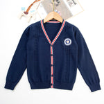 2-8years Toddler Boy Sweaters All-Match Cotton Knitted Cardigan Wholesale Toddler Clothing - PrettyKid