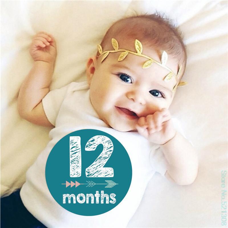 MOQ 5PCS Baby Growth Memorial Month Sticker - PrettyKid