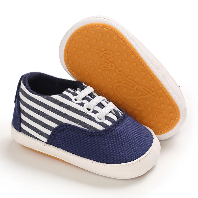 Elastic Band Design Soft Canvas Baby Shoes - PrettyKid