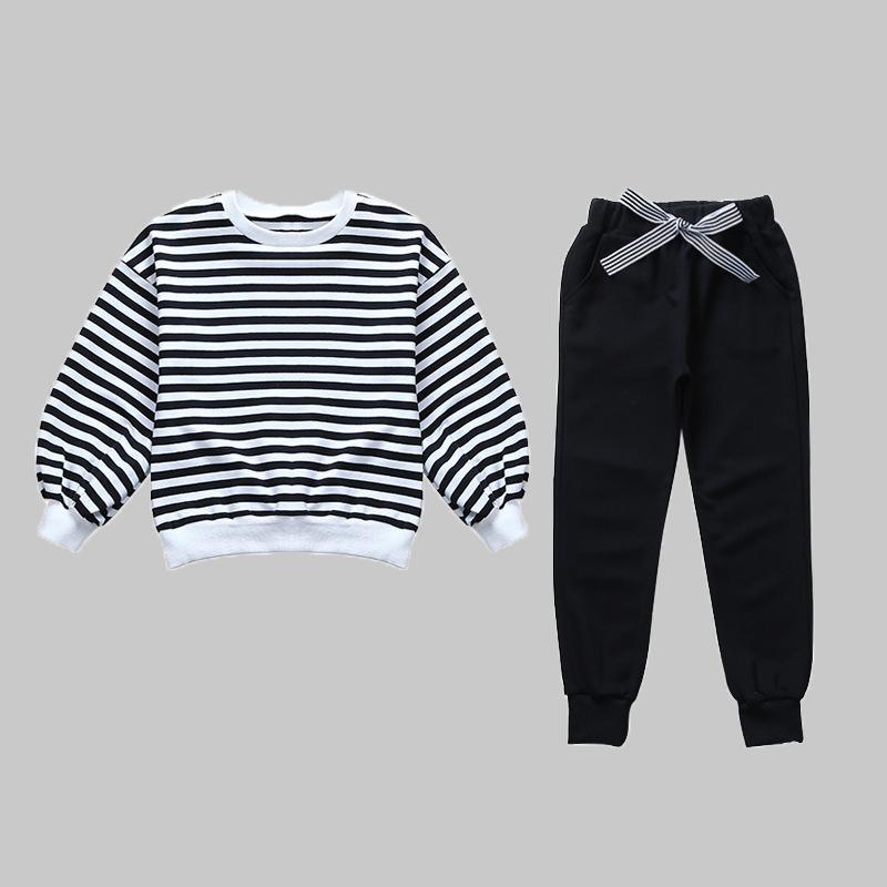 2-piece Striped Sweatshirt & Pants for Girl - PrettyKid