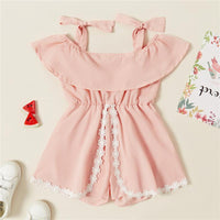 Girl Lace Cami Overalls - PrettyKid