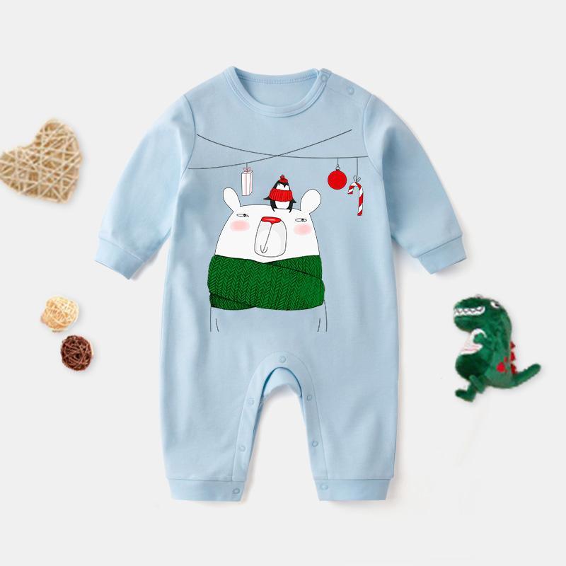 Polar Bear Pattern Jumpsuit for Baby - PrettyKid