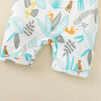 Baby Tropical Pattern Cotton Summer Bodysuit - PrettyKid