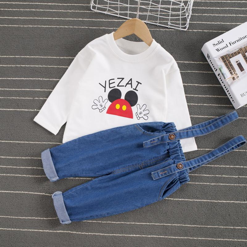 2-piece Sweatshirt & Bib Pants for Toddler Boy Children's Clothing - PrettyKid