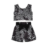 Leopard Print Tank Top and Shorts Set - PrettyKid