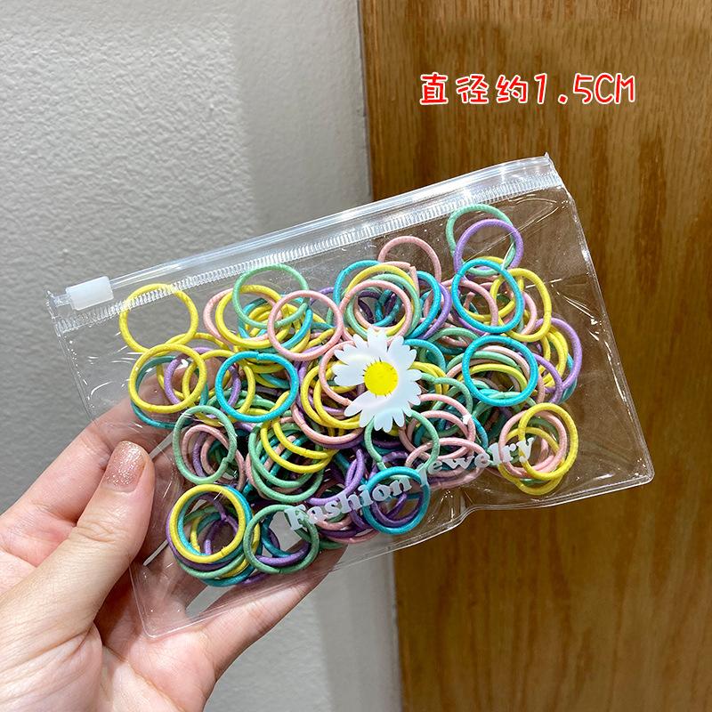 100-piece Colorful Hair rope Children's Clothing - PrettyKid