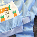 2-piece Rabbit Pattern Sweatshirt & Pants for Toddler Girl - PrettyKid