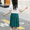Kid Girl Star Letter Print Top & Pleated Skirt - PrettyKid