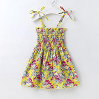 Toddler Girl Bird Pattern Summer Cami Dress Wholesale Children's Clothing - PrettyKid