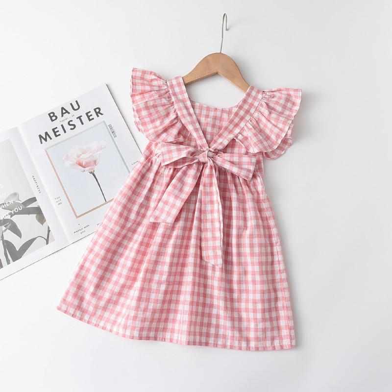 Toddler Girl Ruffle Plaid Dress - PrettyKid