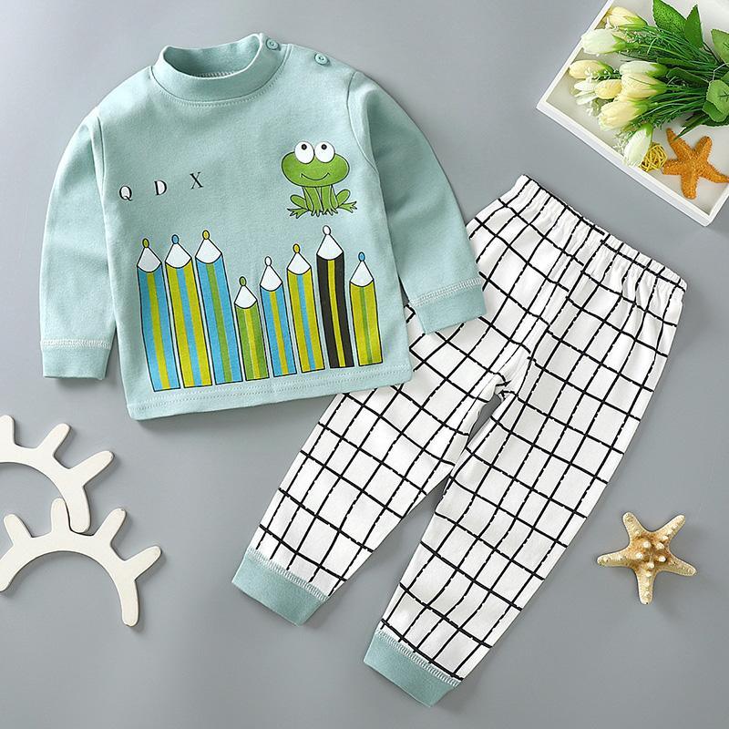 2-piece Cartoon Pattern Pajamas Sets for Children Boy - PrettyKid