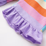 Toddler Girl 2pcs Stripes Pattern Summer Suit T-Shirt & Shorts Wholesale Children's Clothing - PrettyKid