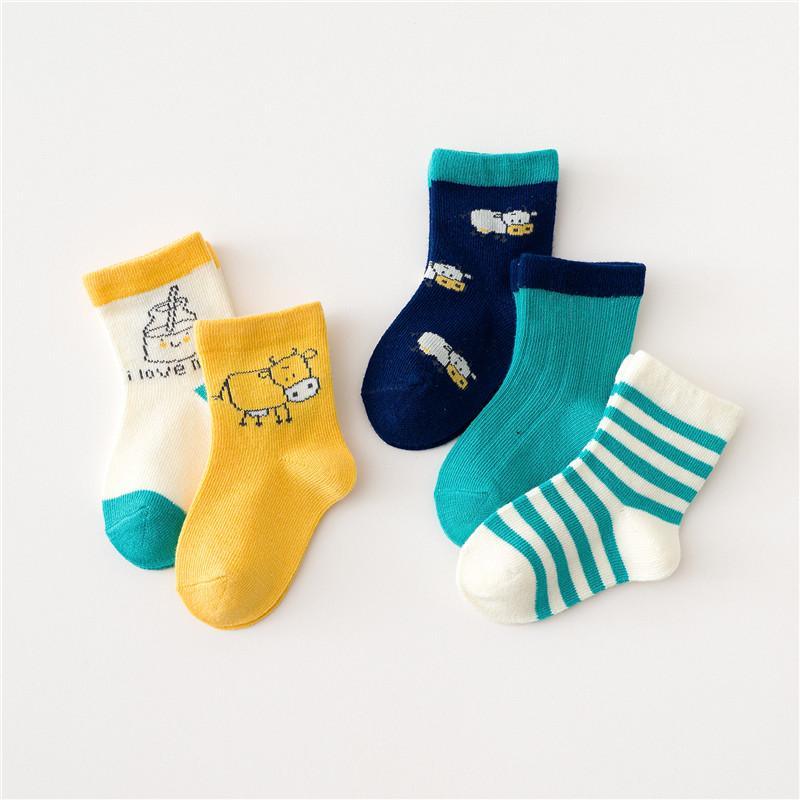 5-piece Boys Knee-High Stockings - PrettyKid