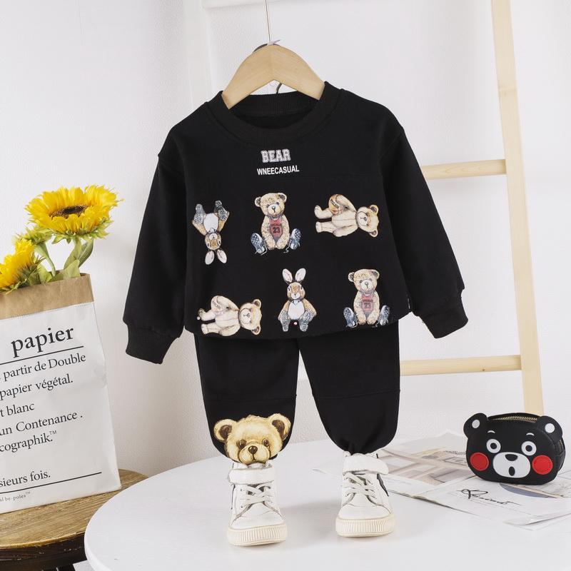 2-piece Cartoon Design Sweatshirts & Pants for Children Boy - PrettyKid