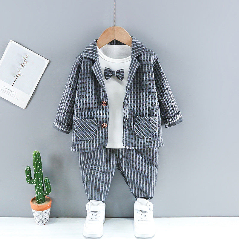 12months-4years Baby Toddler Boy Sets Children's Clothing Wholesale Boys Three-Piece Suit - PrettyKid