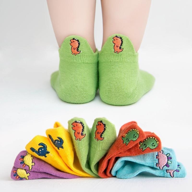 5-piece Cartoon Design Low Cut Socks - PrettyKid