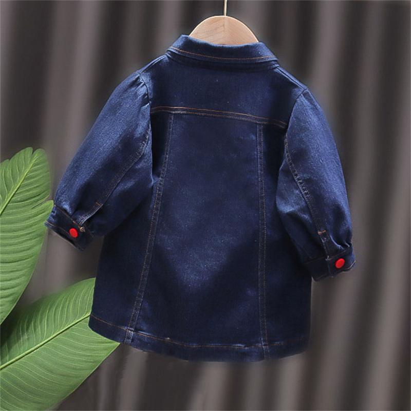 baby girl clothes wholesale lots Baby Girl Solid Color Denim Fabric Dress - PrettyKid