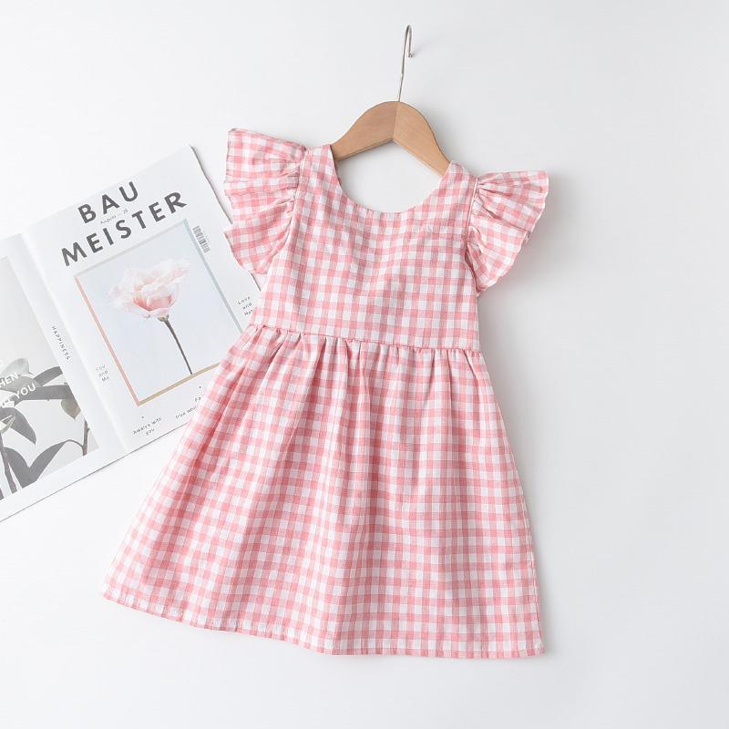 Toddler Girl Ruffle Plaid Dress - PrettyKid