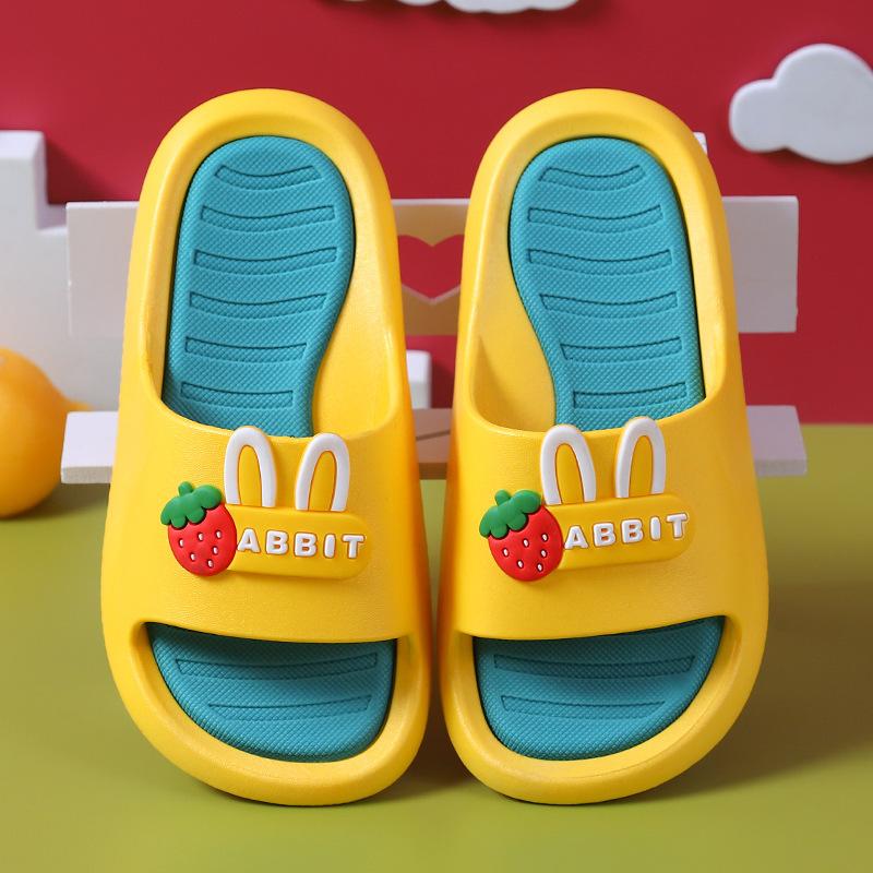wholesale kids boutique clothing Kid Girl Cartoon letter Pattern Non-slip Slippers Wholesale - PrettyKid