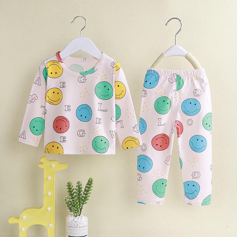 children's clothes manufacturers wholesale Toddler Girl Dinosaur Print Long Sleeves Pajamas Top & Pants - PrettyKid