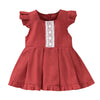 Baby Girl Pure Color Button Sleeveless Dress Baby Summer Dress - PrettyKid