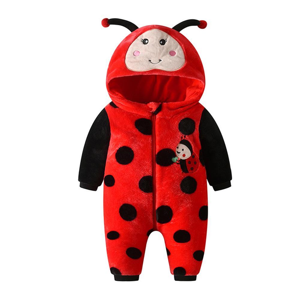 Baby Unisex 3D Cartoon Zipper Hooded Long Sleeve Romper Wholesale Baby - PrettyKid