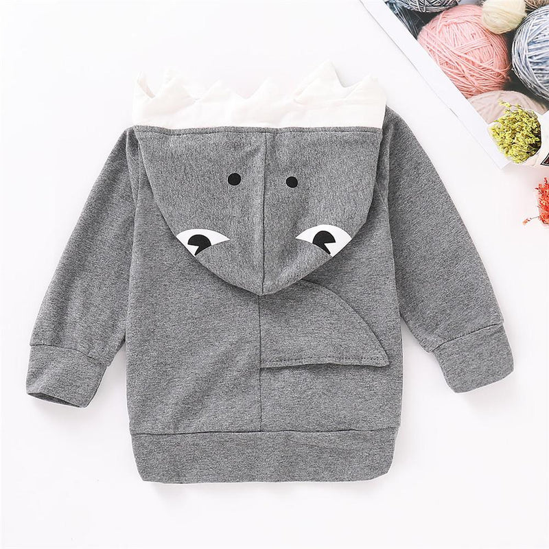 Boys 3D Shark Long Sleeve Hooded Jumpers - PrettyKid