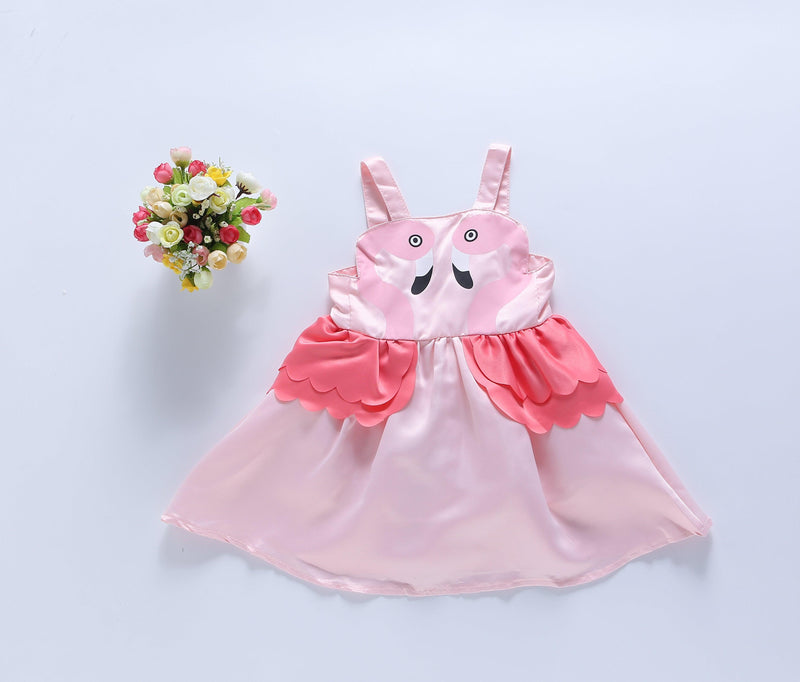 Toddler Girls Swan Dress Suspender Skirt Princess Skirt - PrettyKid