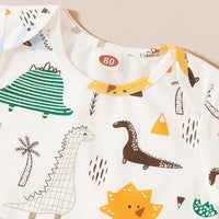 Baby Unisex 3PCS Animal Printed Summer Short Sleeve Rompers Baby Clothes Suppliers - PrettyKid