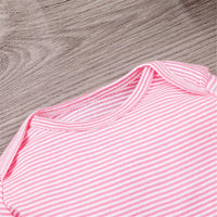 Baby Girls 3PCS Cartoon Printed Striped Sets Baby Clothes Wholesale Bulk - PrettyKid