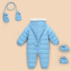Baby 3PCS Cartoon Zipper Hoodie Long Sleeve Warm Romper Baby Clothes Wholesale - PrettyKid