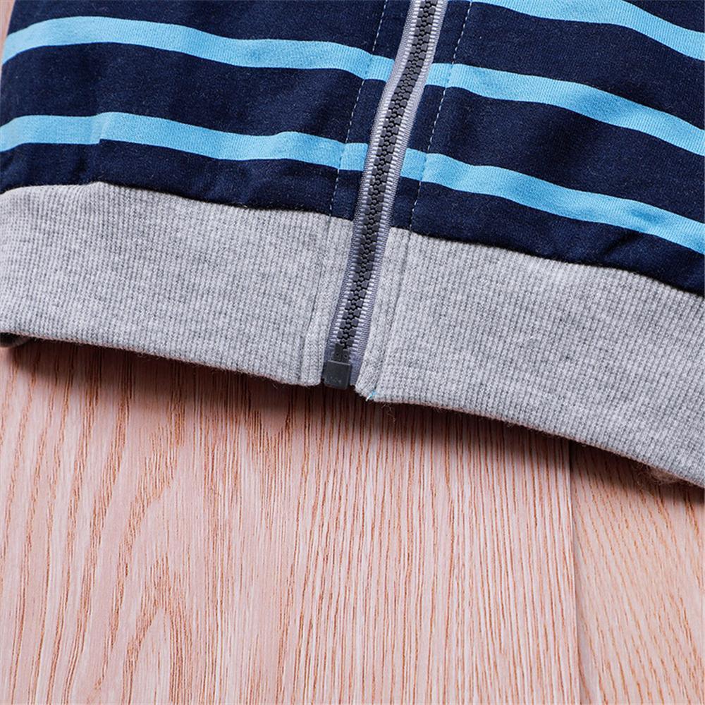 Baby Boys 3PCS Long Sleeve Cartoon Striped Sets Baby Clothes Warehouse - PrettyKid