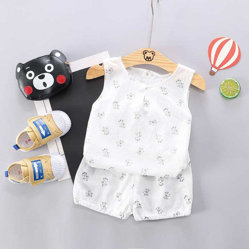 Grow Boy Cotton Animal Print Suit - PrettyKid