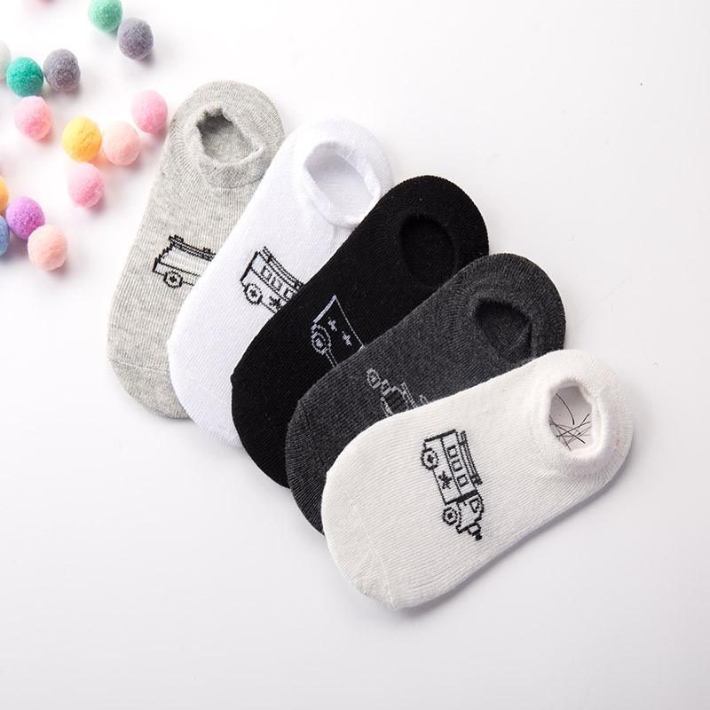 5-piece Cotton Children's Low Cut Socks - PrettyKid