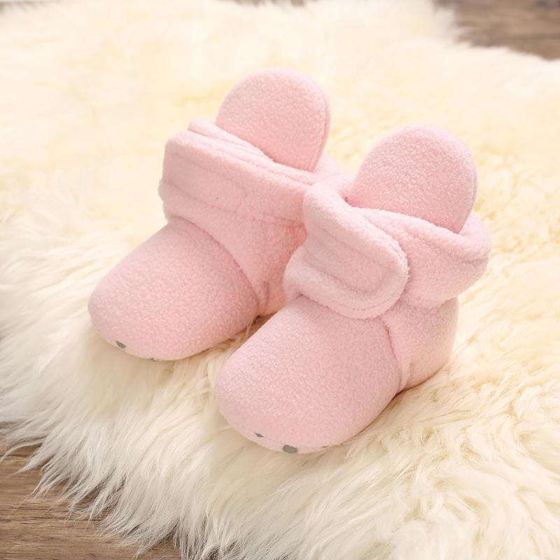 Velcro Design Cotton Fabric Shoes for Baby - PrettyKid